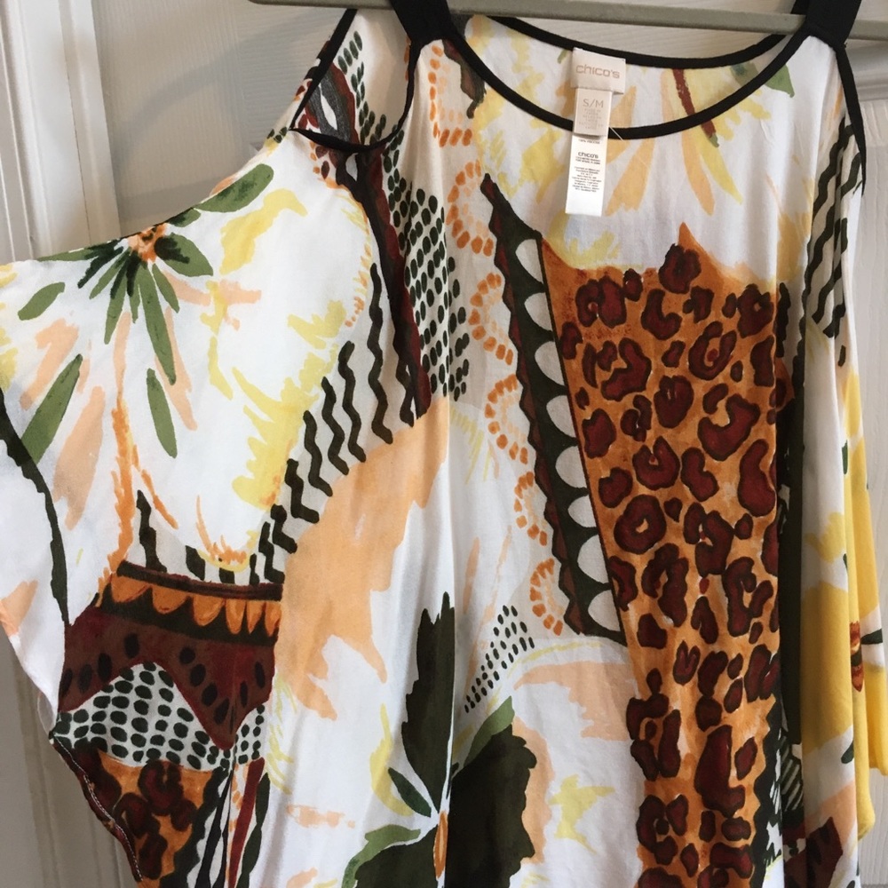 Chico’s cold shoulder poncho top